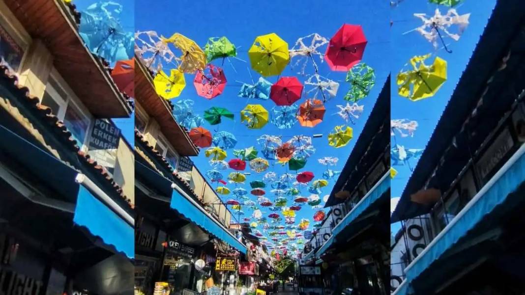 Antalya’da Şemsiyeli Sokak Savaş Alanına Döndü 1